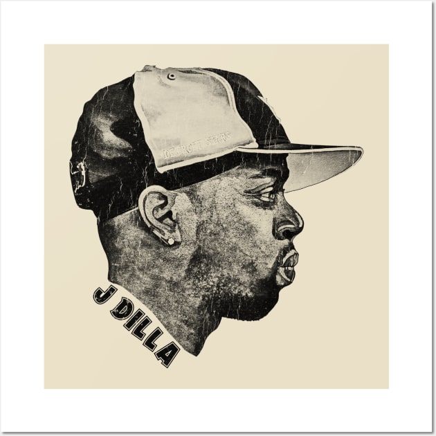 Retro J Dilla Wall Art by MuraiKacerStore